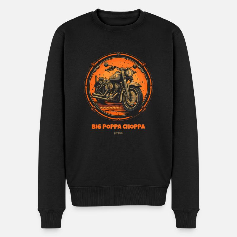 Moto Big Papa Chopper - Pull Premium bio Homme - noir