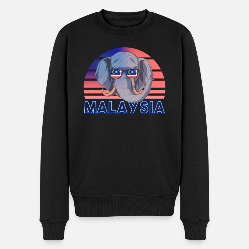 Malaisie - Pull Premium bio Homme - noir