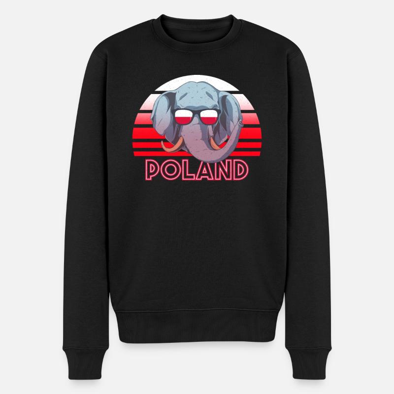 Pologne - Pull Premium bio Homme - noir