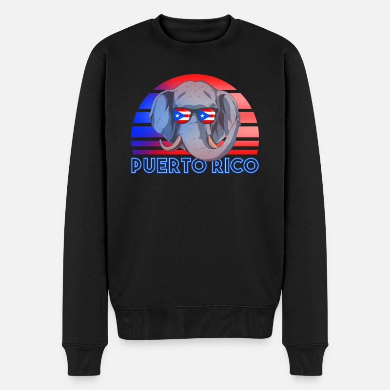 Puerto Rico - Pull Premium bio Homme - noir