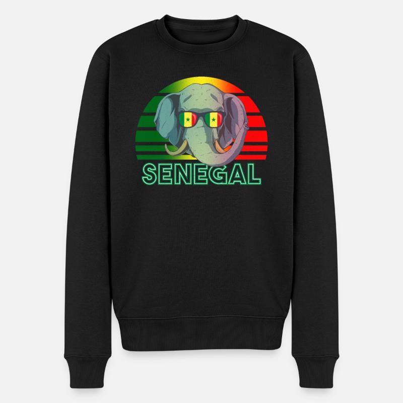 Sénégal - Pull Premium bio Homme - noir