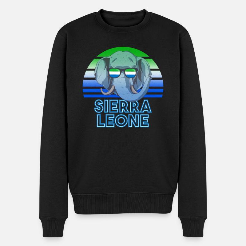 Sierra Leone - Pull Premium bio Homme - noir