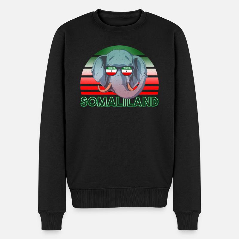 Somaliland - Pull Premium bio Homme - noir