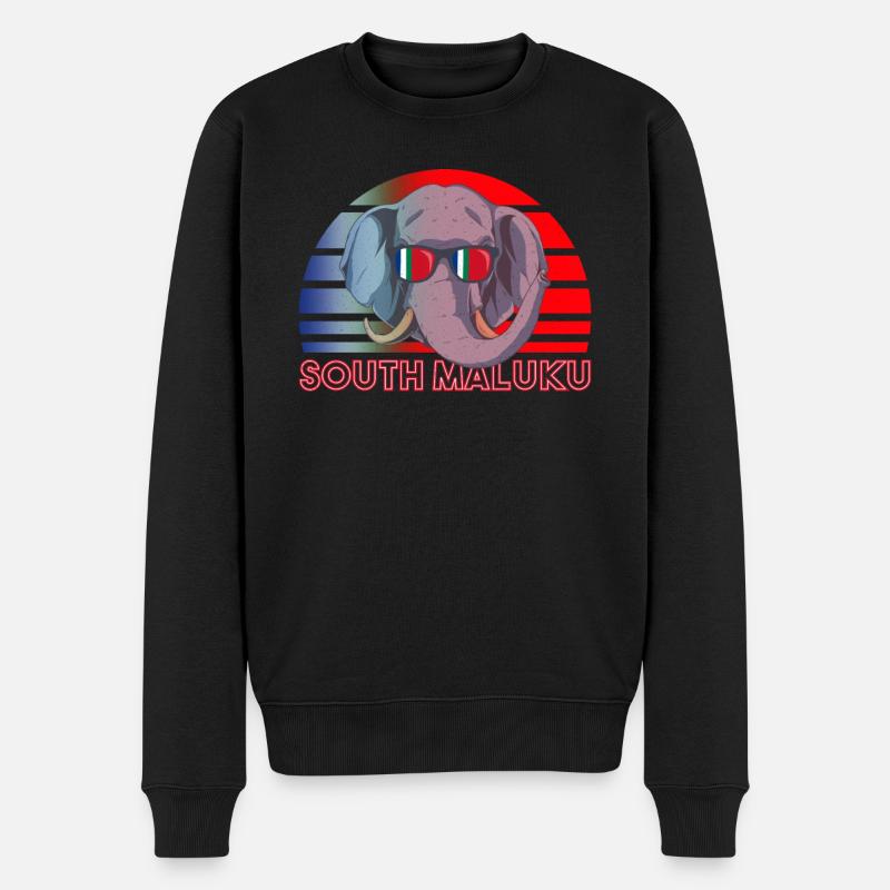 Republik Maluku Selatan - Männer Premium Bio Pullover - Schwarz