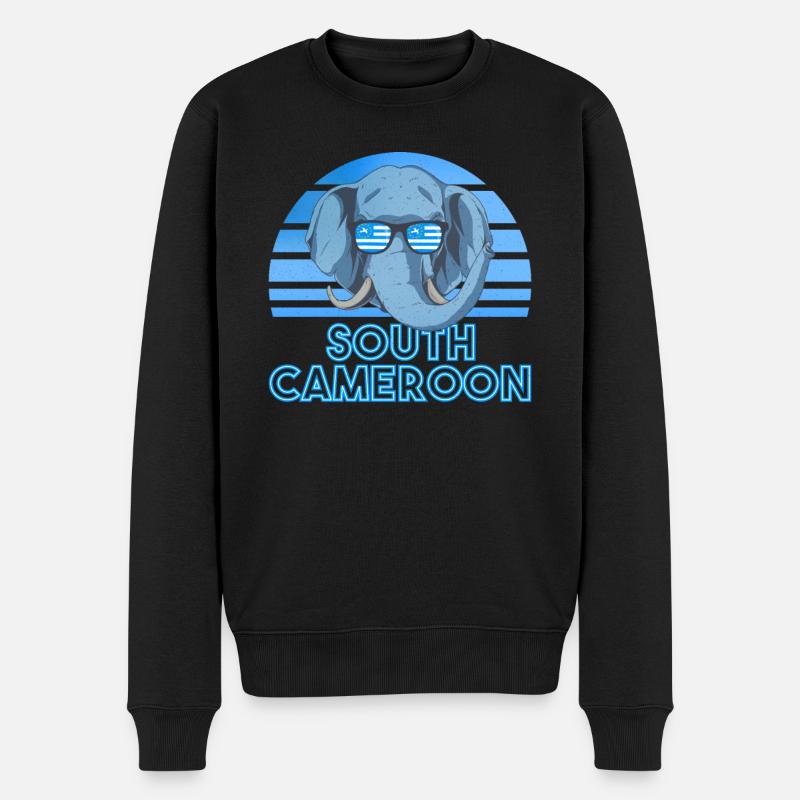 Sud Cameroun - Pull Premium bio Homme - noir