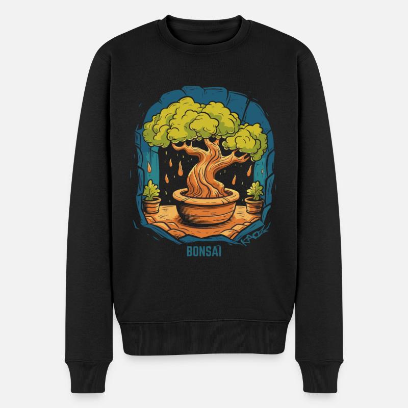 Bonsaï - Pull Premium bio Homme - noir