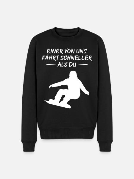 Fast Boarder - Gift - Men's Premium Organic Jumper - black