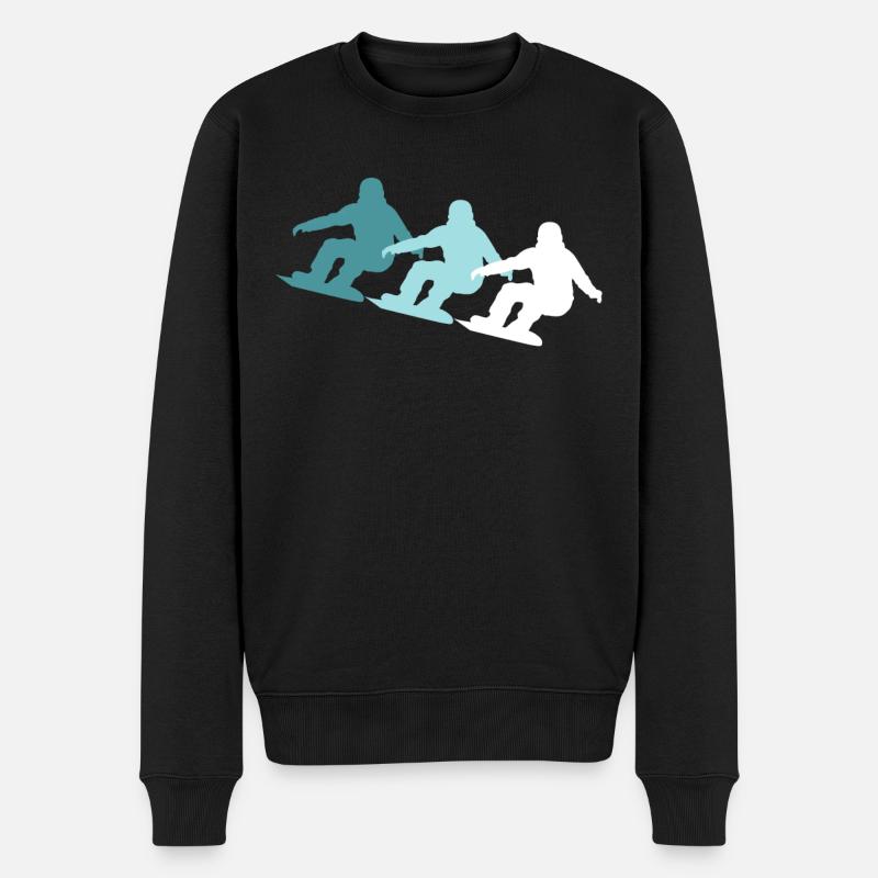 Bunter Pistenmix - Geschenk - Männer Premium Bio Pullover - Schwarz