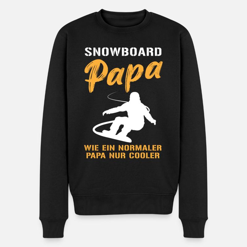 Snowboard Dad – Extra Cool - Pull Premium bio Homme - noir