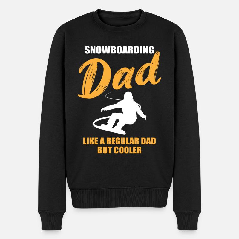 Snowboard Dad – Extra Cool - Pull Premium bio Homme - noir
