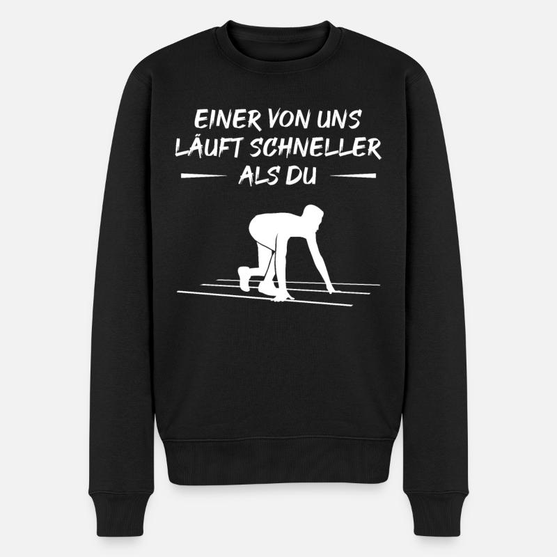 Schnellster Sprinter Challenge - Männer Premium Bio Pullover - Schwarz