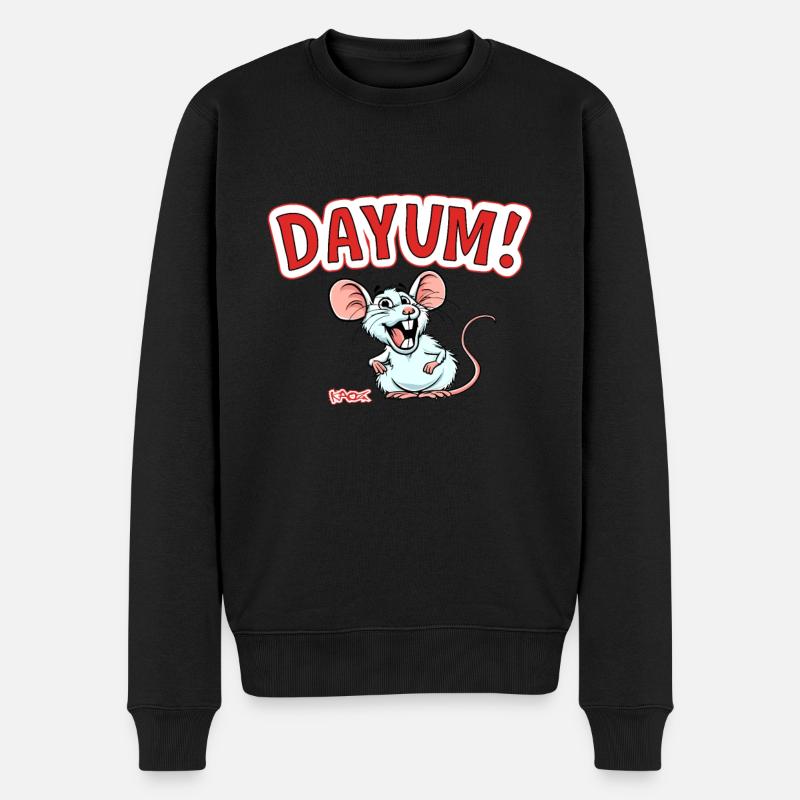 Merde, , Dayum Mouse - Pull Premium bio Homme - noir