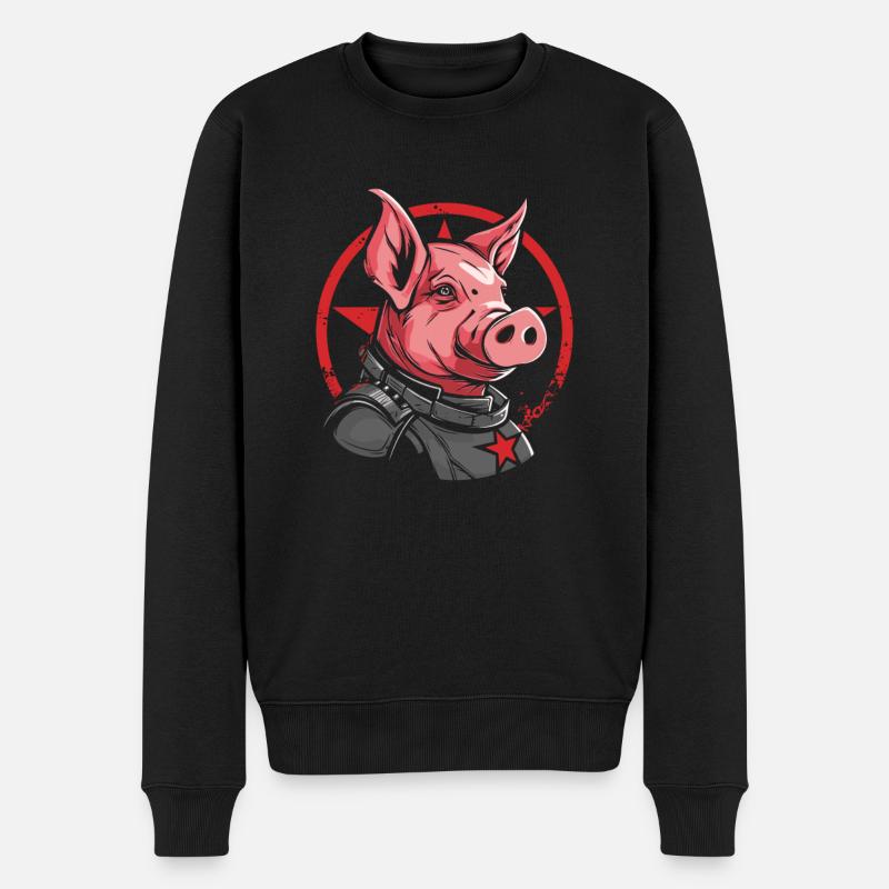 Cochon étoilé - Pull Premium bio Homme - noir