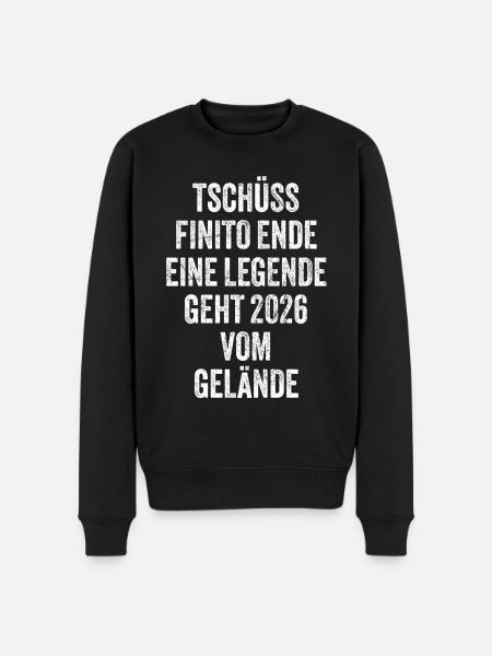 Pensionist Pension 2026 Ordsprog Pensionsgave - Økologisk premium-sweatshirt til mænd - sort