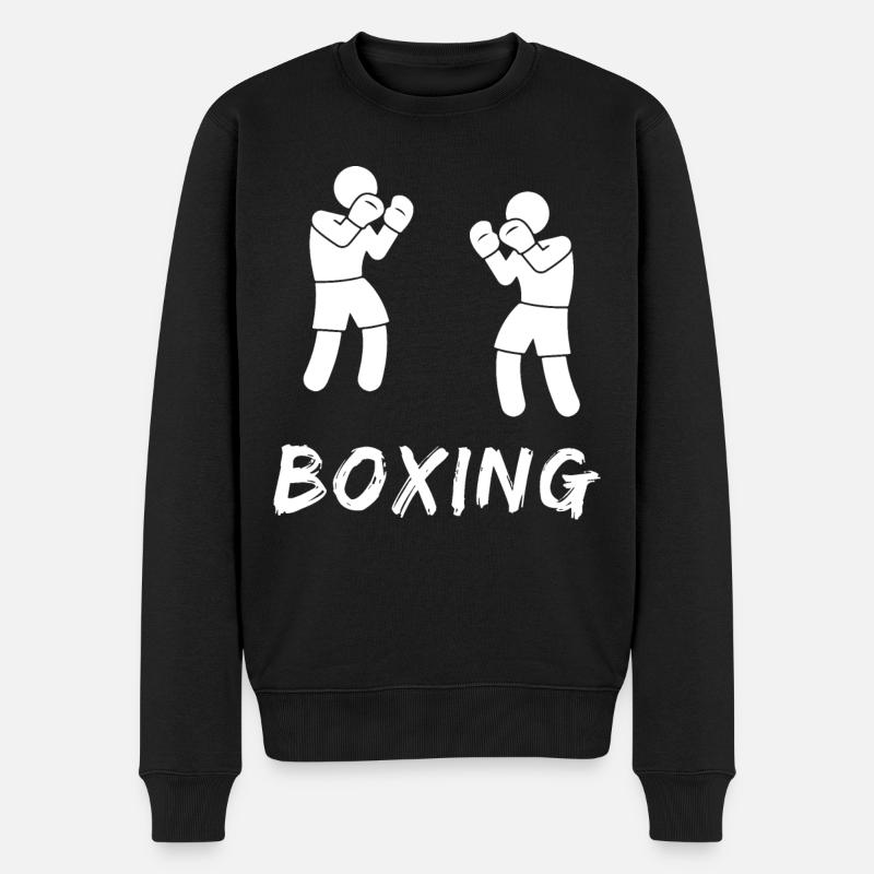 Boxen - Männer Premium Bio Pullover - Schwarz