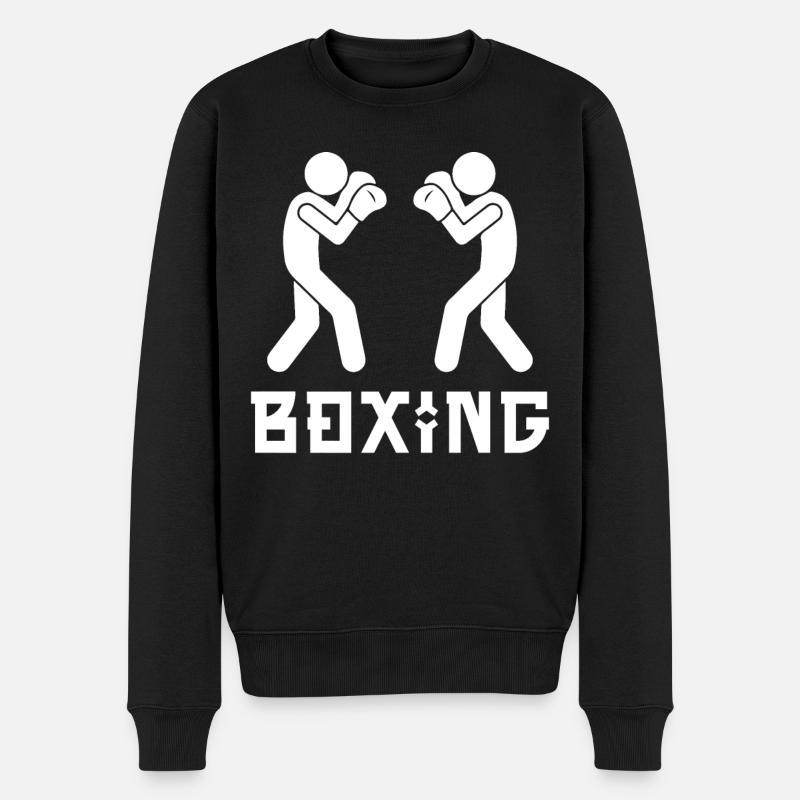 Boxe - Pull Premium bio Homme - noir