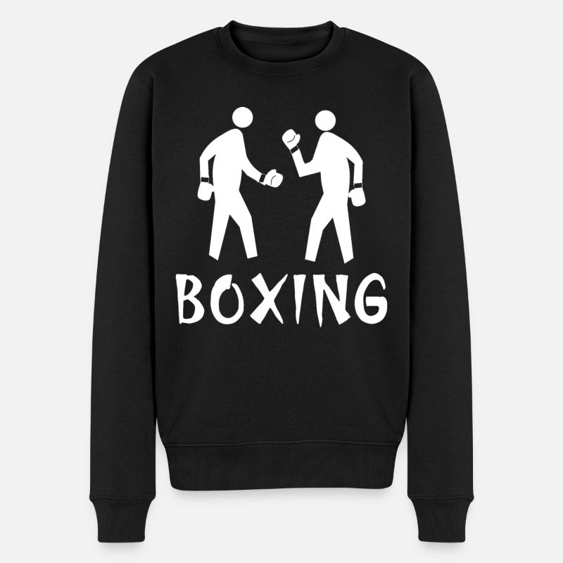 Boxen - Männer Premium Bio Pullover - Schwarz