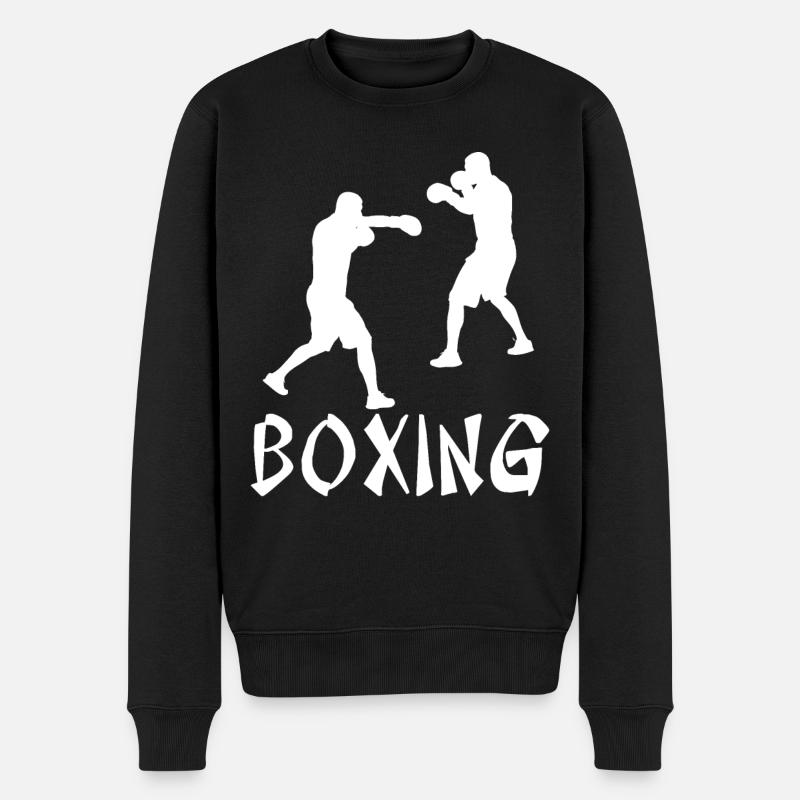 Boxe - Pull Premium bio Homme - noir