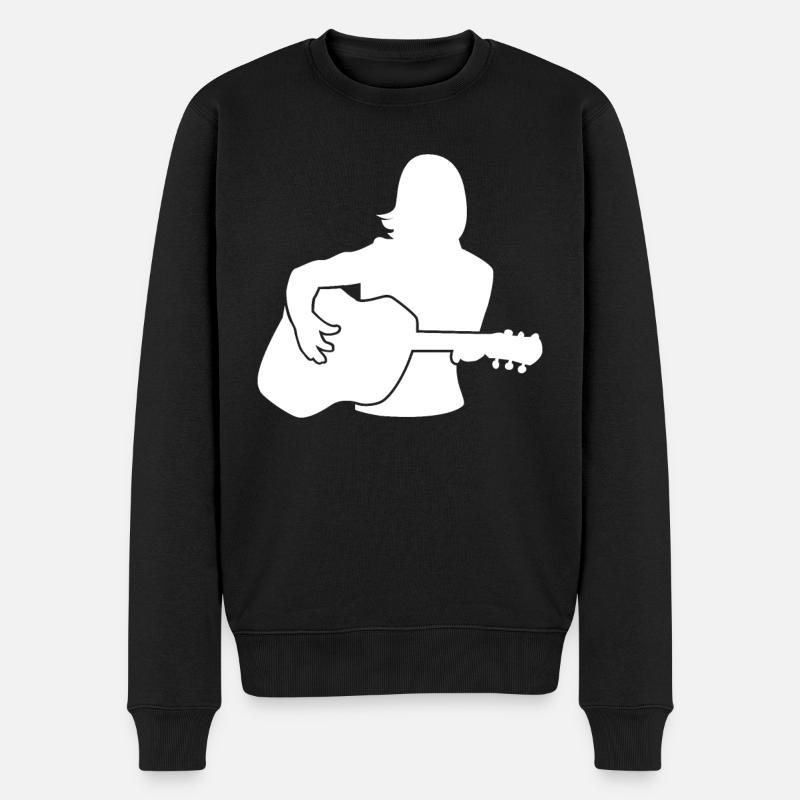 Guitariste Melody cadeau Highlight - Pull Premium bio Homme - noir