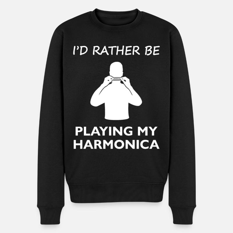 Longing Harmonica Player Chemise - Pull Premium bio Homme - noir