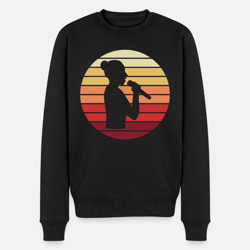 Chanteur Sunset Melody - Pull Premium bio Homme - noir