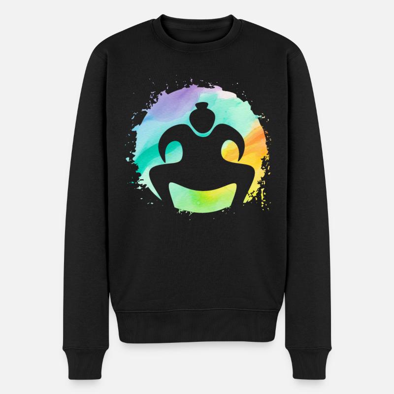 Sumo - Männer Premium Bio Pullover - Schwarz