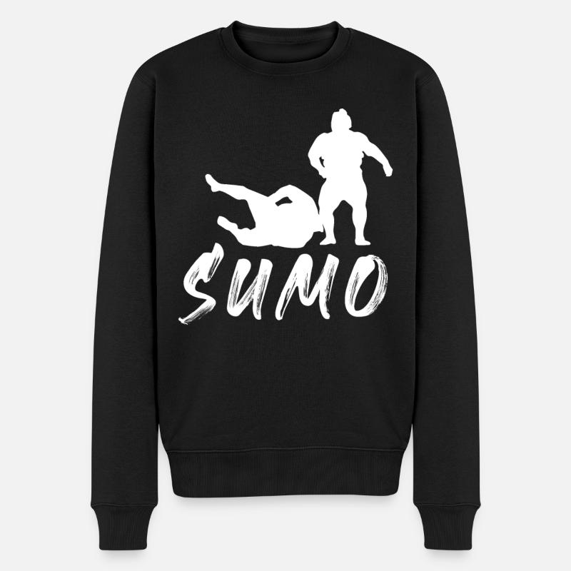 Sumo - Männer Premium Bio Pullover - Schwarz