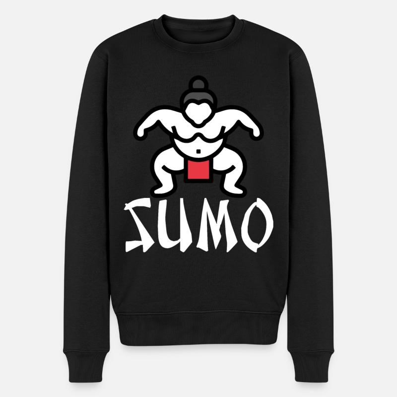 Sumo - Männer Premium Bio Pullover - Schwarz