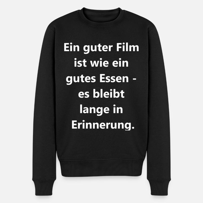 Cinematic Delight - Männer Premium Bio Pullover - Schwarz