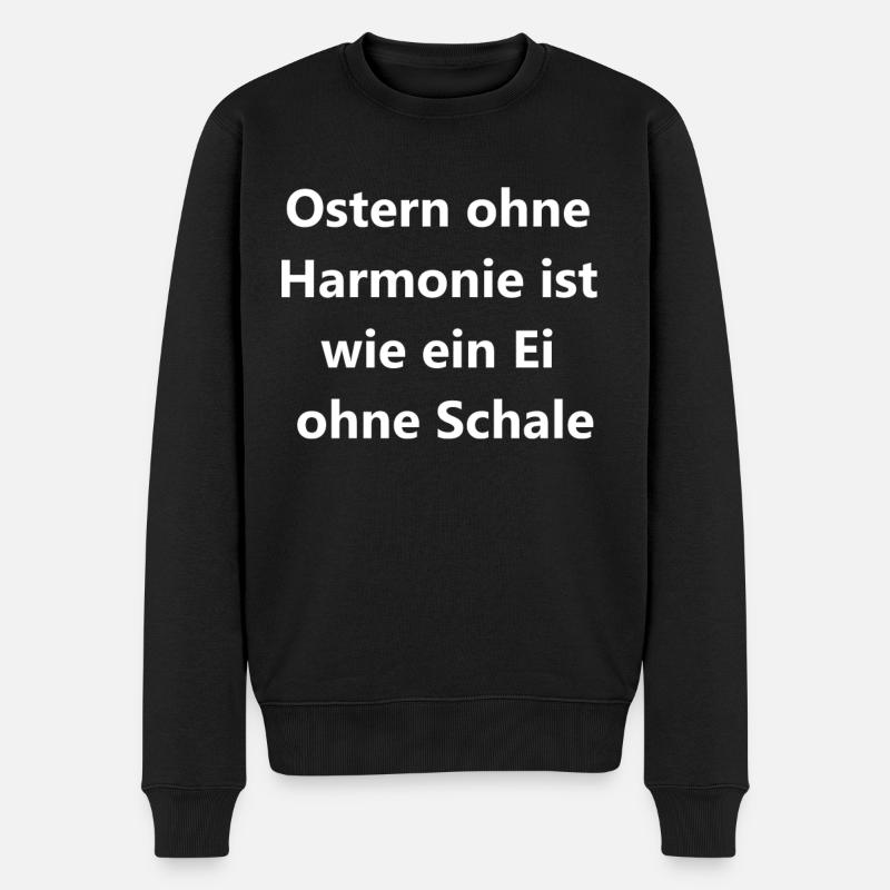 Ostergeschenk - Männer Premium Bio Pullover - Schwarz