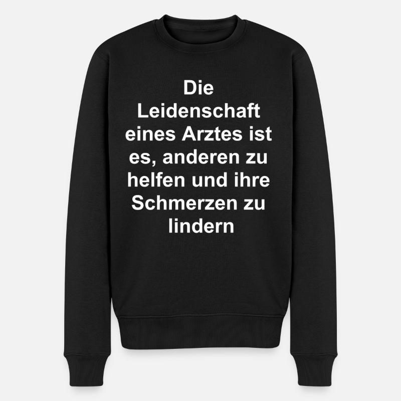 Danke Doktor Geschenk - Männer Premium Bio Pullover - Schwarz