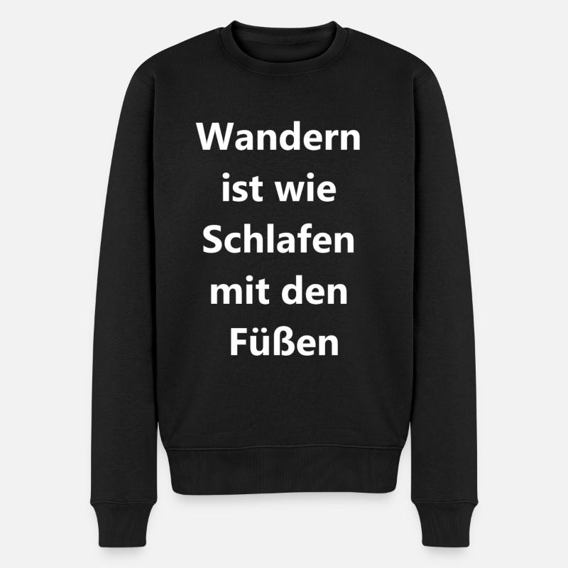 Schlafwandler Geschenk - Männer Premium Bio Pullover - Schwarz
