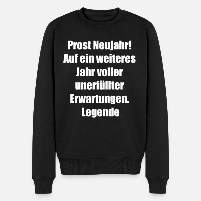 Cadeau de la Saint-Sylvestre - Pull Premium bio Homme - noir