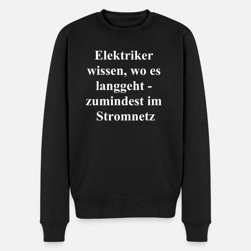 Cadeau d’électricien - Pull Premium bio Homme - noir