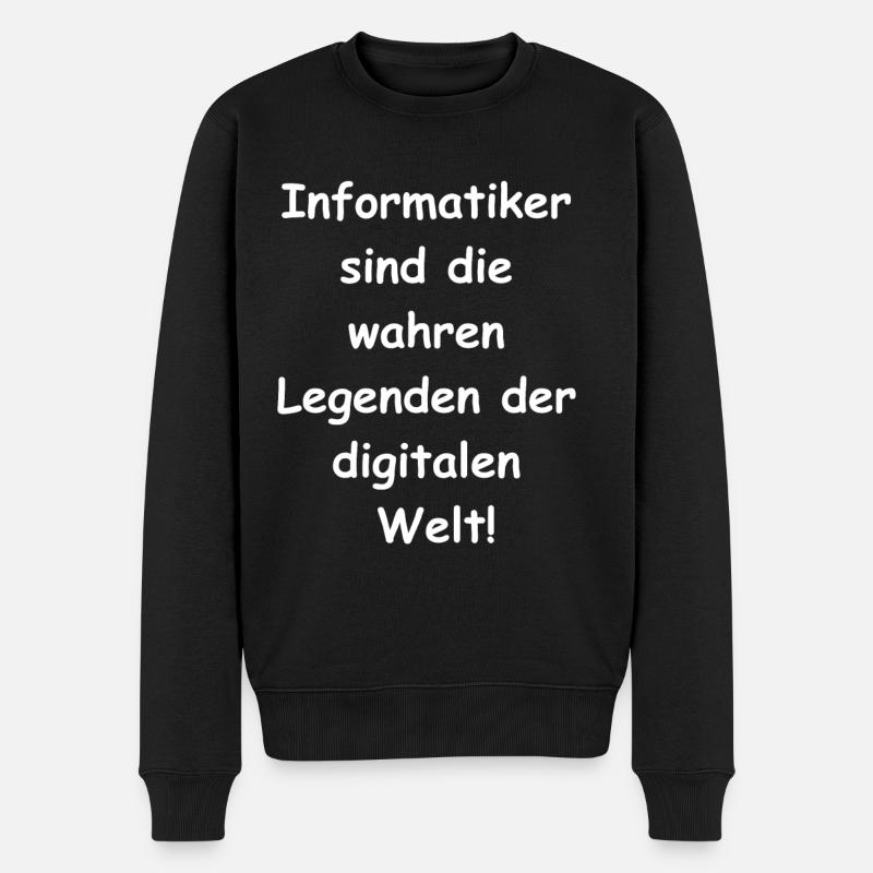 Computer Scientist Gift - Men's Premium Organic Jumper - black