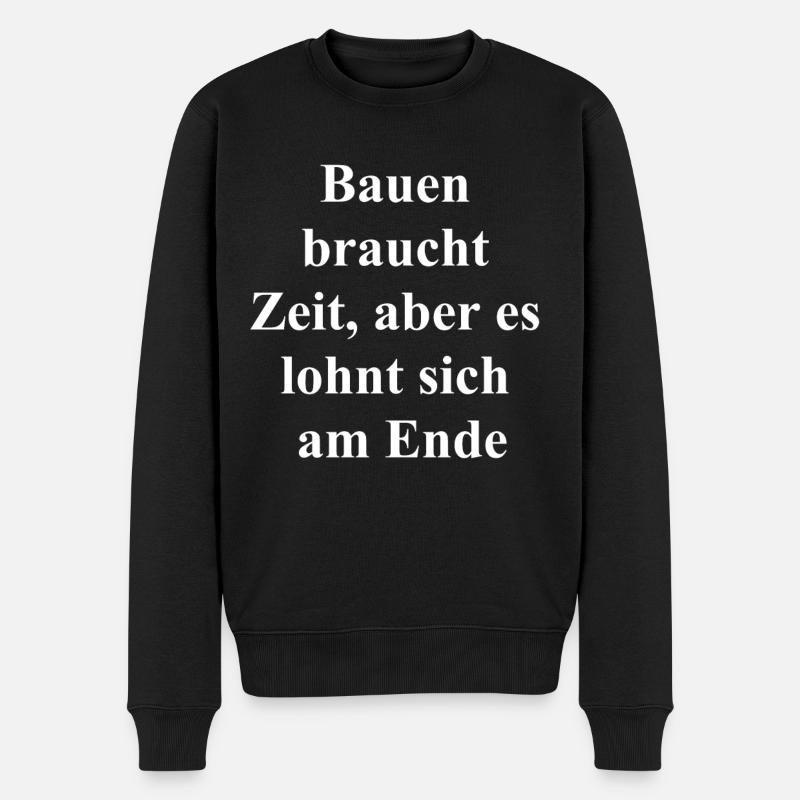 Construction Worker Gift - Men's Premium Organic Jumper - black