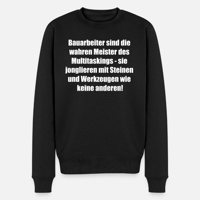 Multitasking Master Gift - Men's Premium Organic Jumper - black