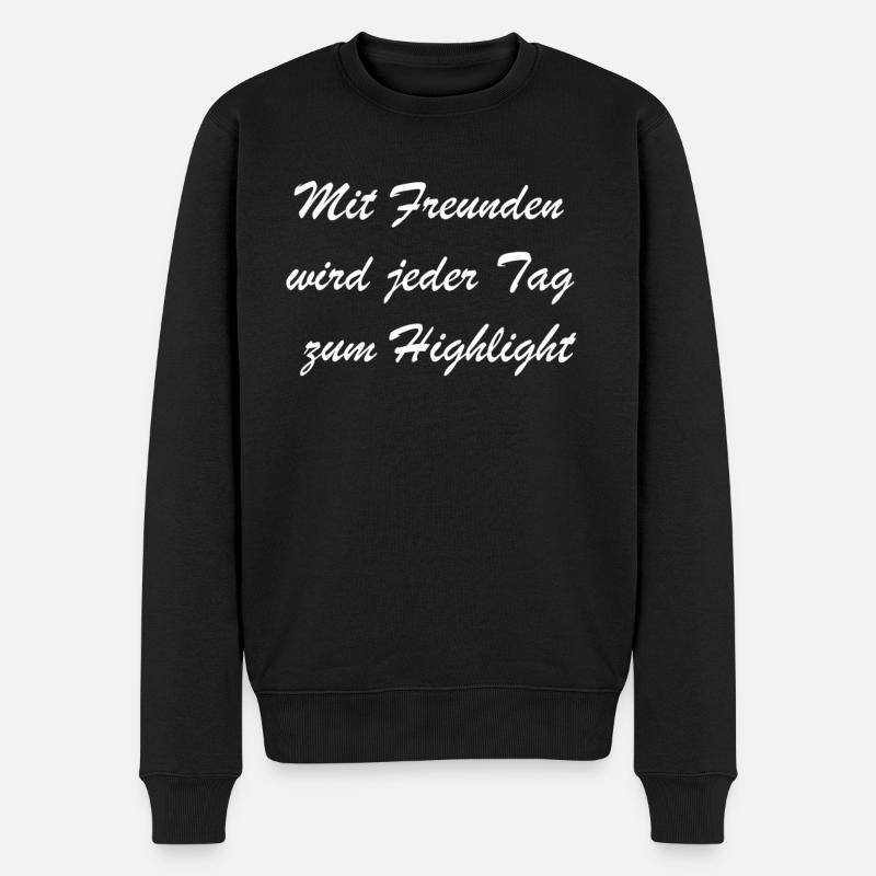 Mug d’amitié au design individuel - Pull Premium bio Homme - noir