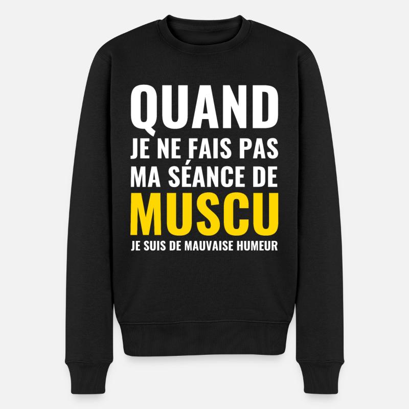 Geschenkidee für Bodybuilding - Männer Premium Bio Pullover - Schwarz