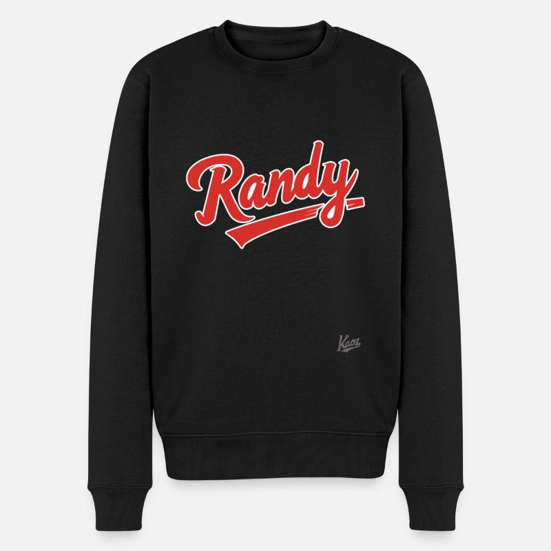 Le nom est Randy - Pull Premium bio Homme - noir