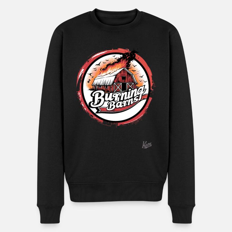 Fermier : Granges en feu - Pull Premium bio Homme - noir