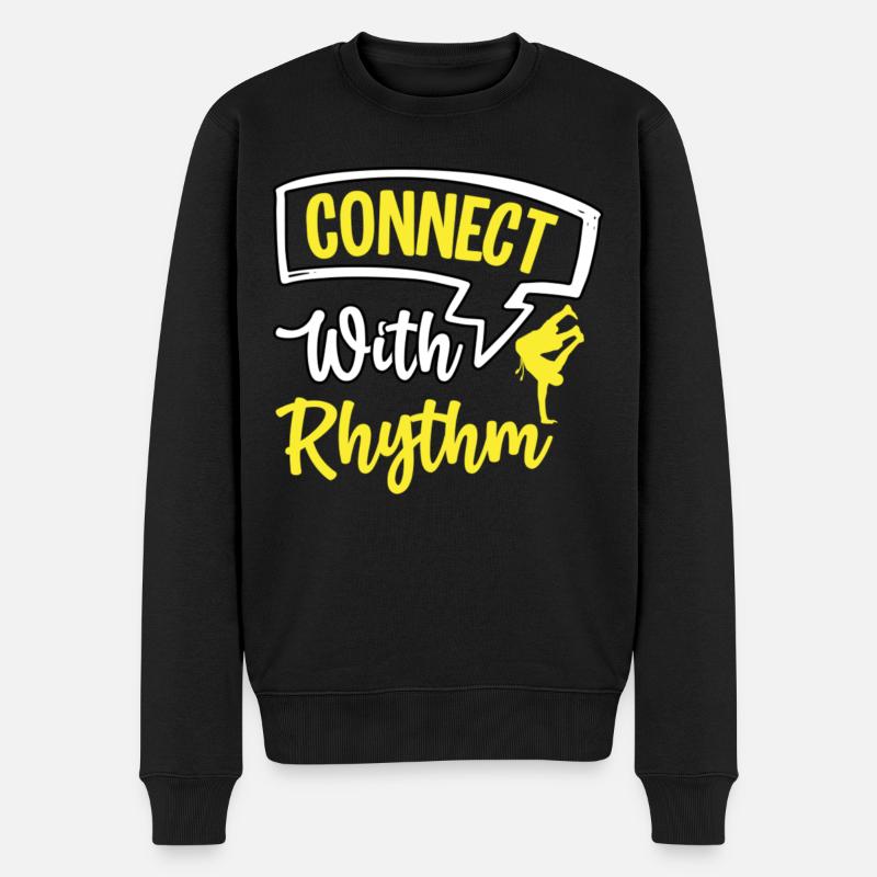 Connectez-vous avec Rhythmus - Pull Premium bio Homme - noir