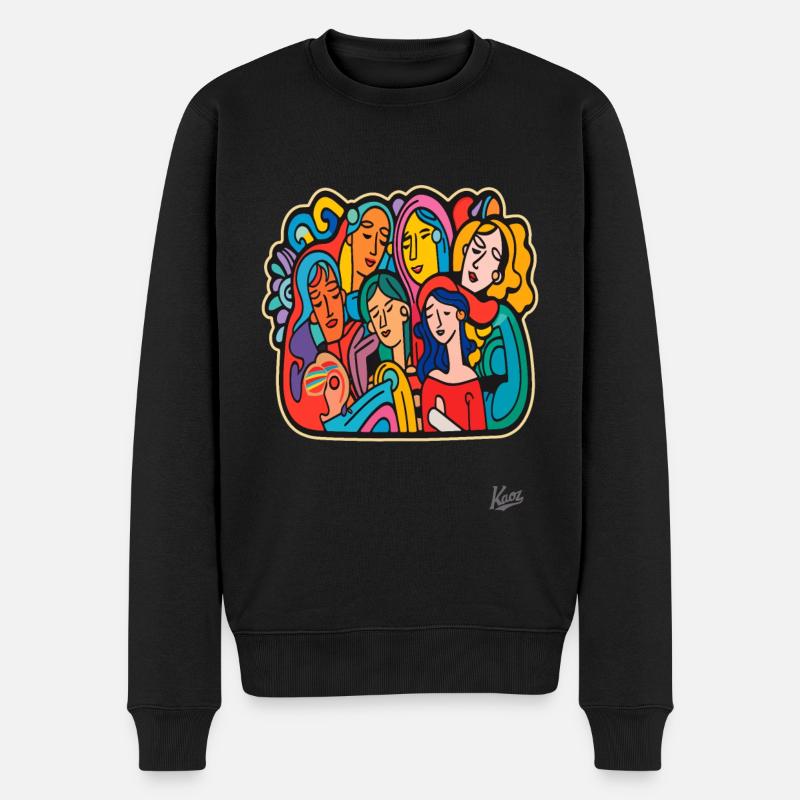 Für uns Frauen und Schwestern - Männer Premium Bio Pullover - Schwarz