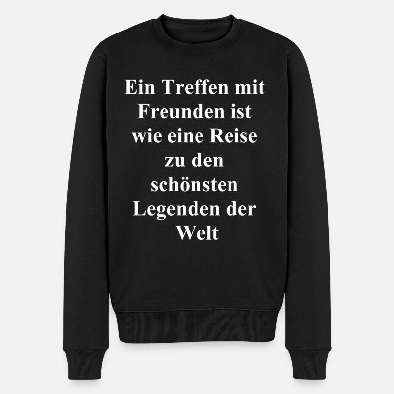 Legendäres Überraschungsgeschenk - Männer Premium Bio Pullover - Schwarz