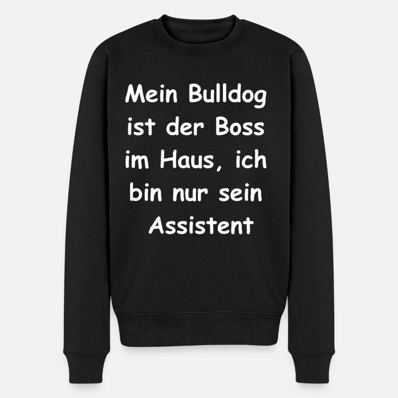 Personalisiertes Geschenk für Hundeeltern - Männer Premium Bio Pullover - Schwarz