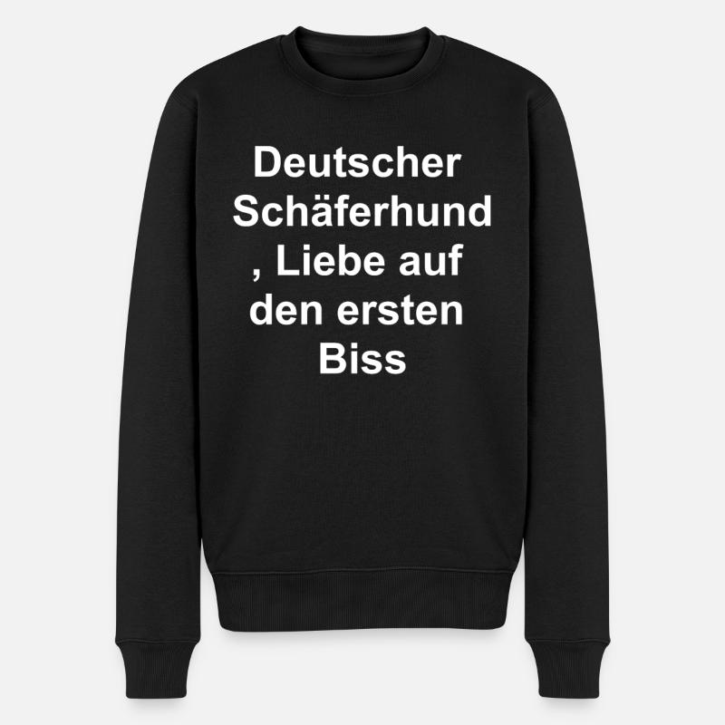 Geschenk für Hundefans - Männer Premium Bio Pullover - Schwarz