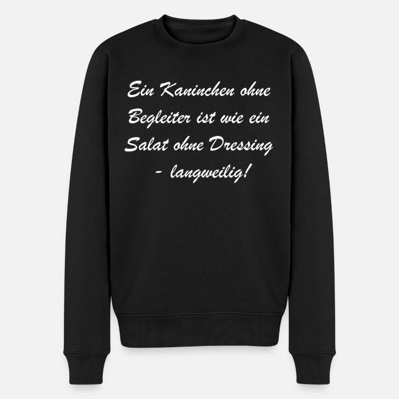 Coffret cadeau amusant pour les fans de lapins - Pull Premium bio Homme - noir