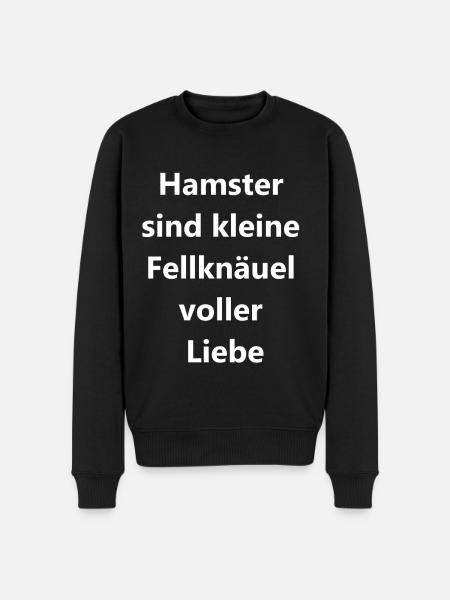 Hamster gift - Men's Premium Organic Jumper - black