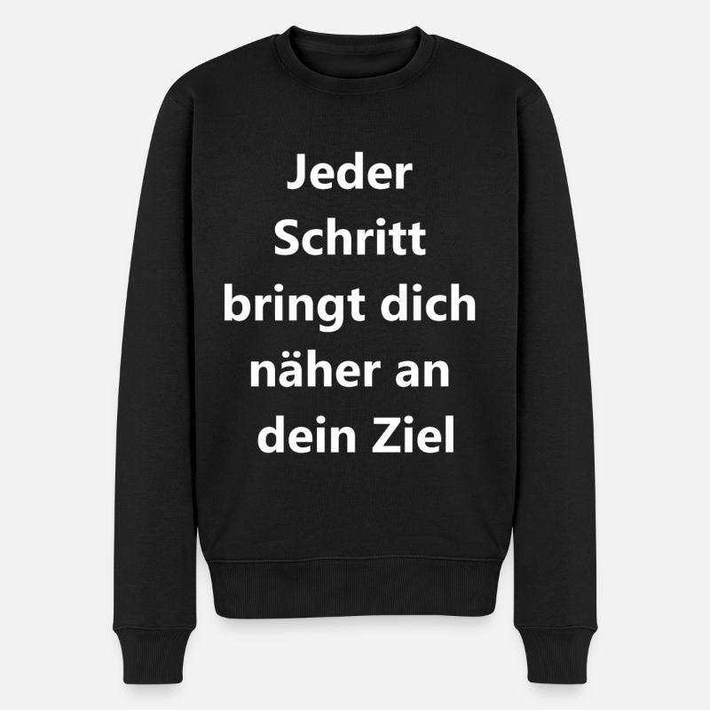 Wanderabenteuer Geschenk - Männer Premium Bio Pullover - Schwarz