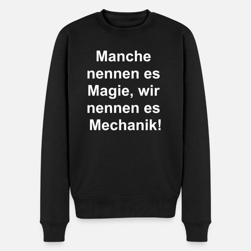 Zauberhaftes Geschenk - Männer Premium Bio Pullover - Schwarz